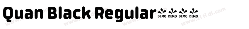 Quan Black Regular字体转换